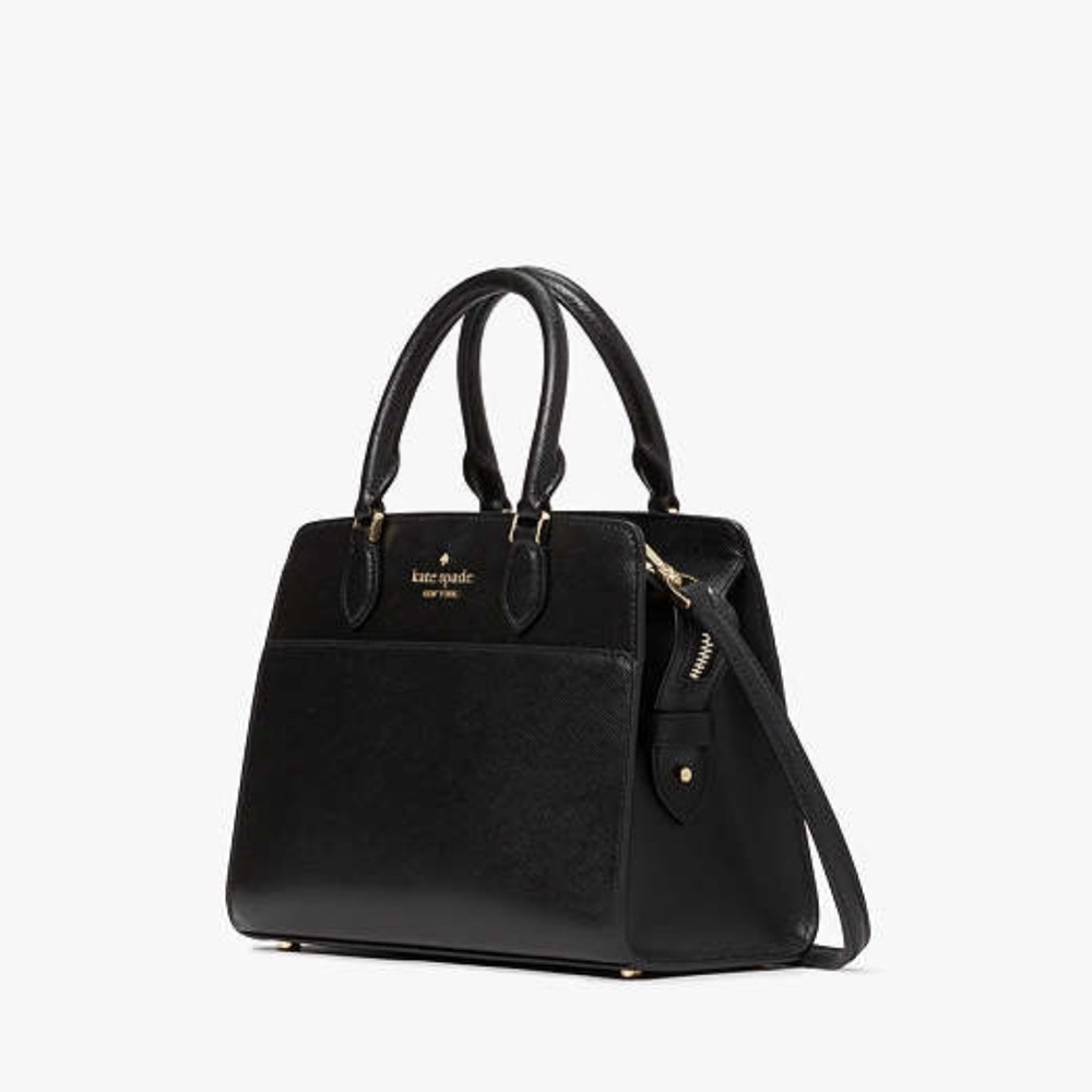 KATE SPADE Madison Saffiano Leather
(NWT
Small Satchel BLACK COLOR - Picture 2 of 13